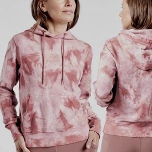 Athleta Blush Tie-Dye Hoodie